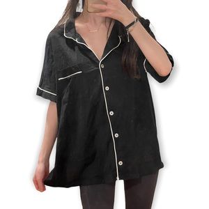 Bottoms Out Gal Black Pajama Top